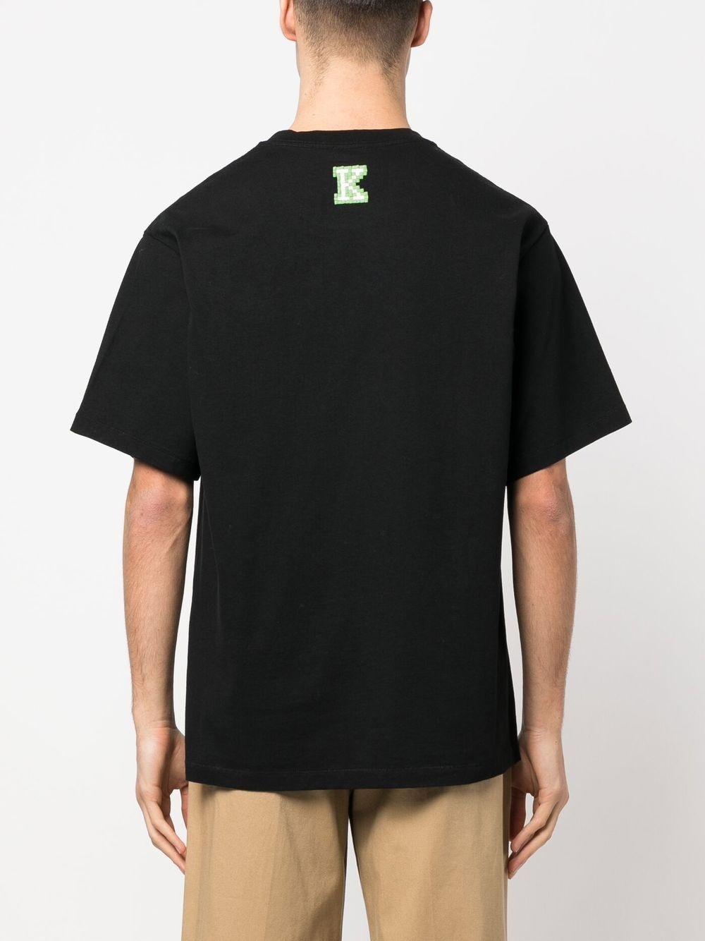 pixel logo-embroidered T-shirt - 4