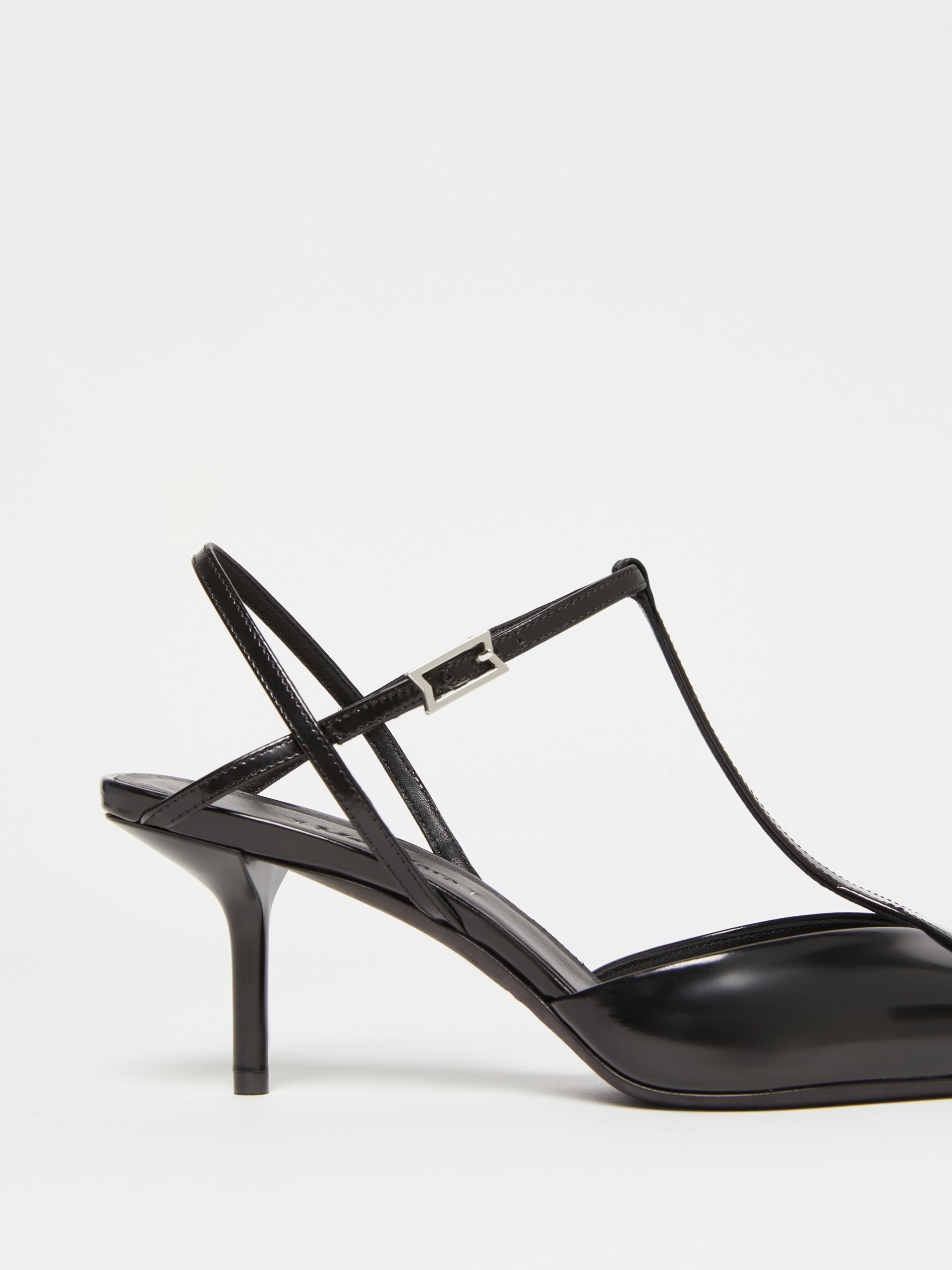 SSILKWAY Buffed leather slingbacks - 5