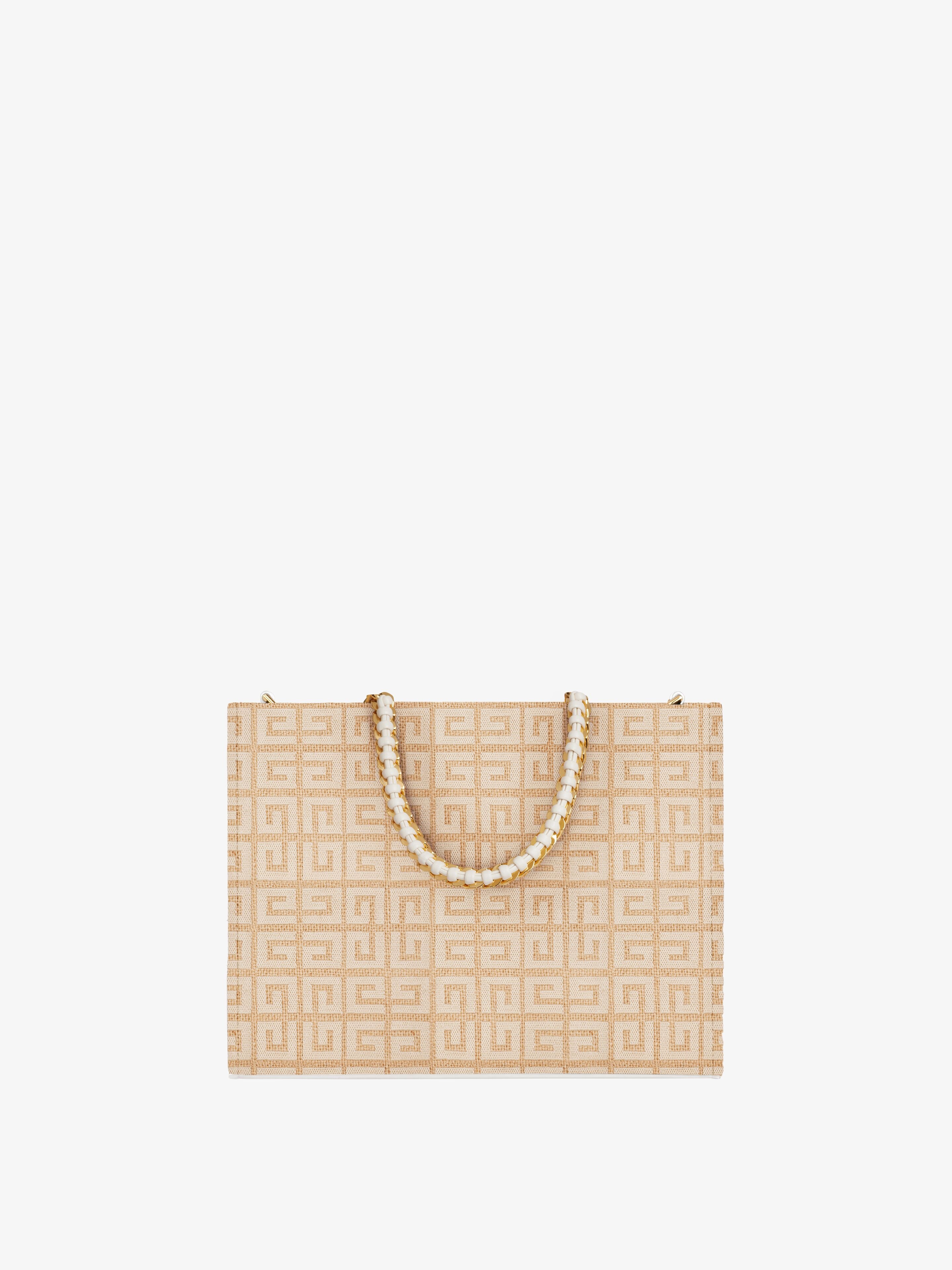 SMALL G-TOTE SHOPPING BAG IN 4G JUTE - 4