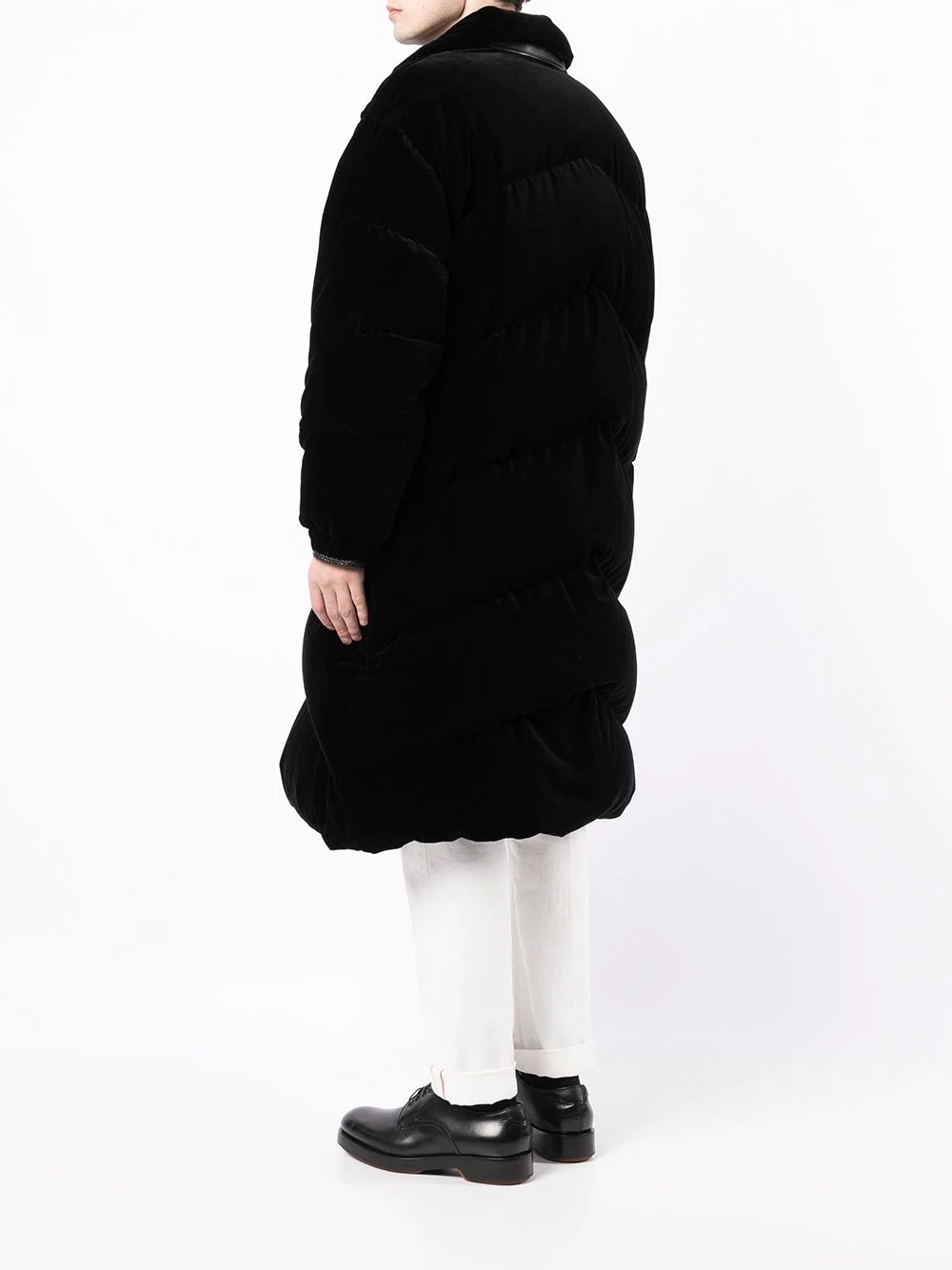 textured-finish padded coat - 4