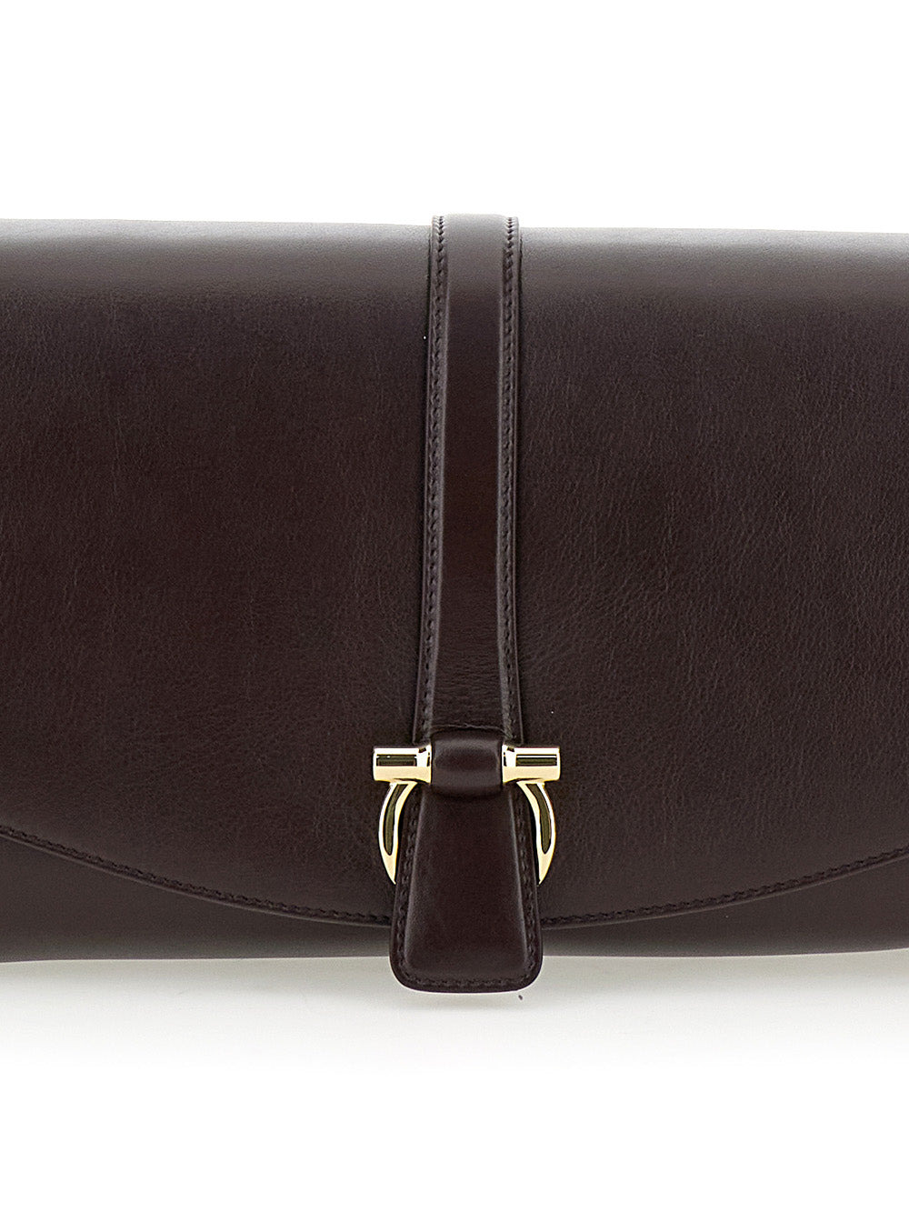 Ferragamo Women Bordeaux Crossbody Bag With Gancini Buckle Detail In Leather Woman - 5