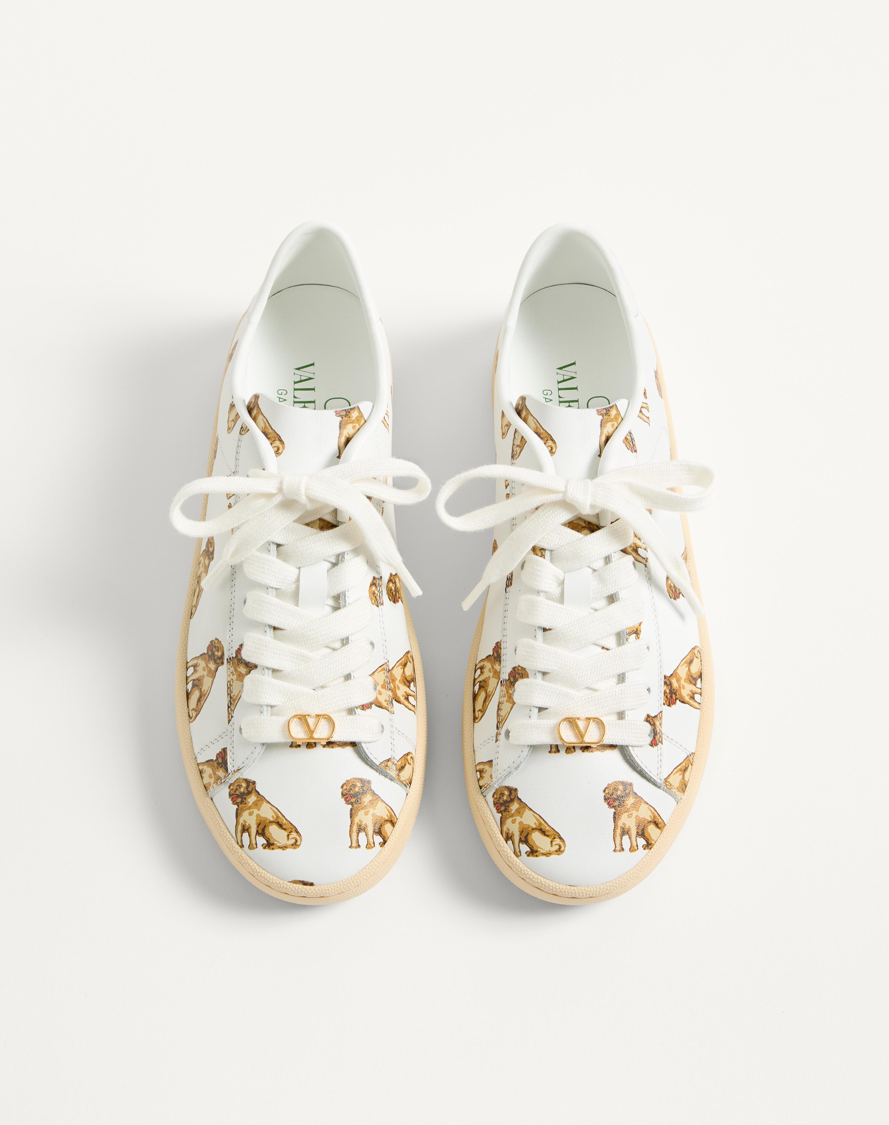 ROYCO SNEAKER IN NAPPA CALFSKIN WITH PETIT CHARLES PATTERN - 5