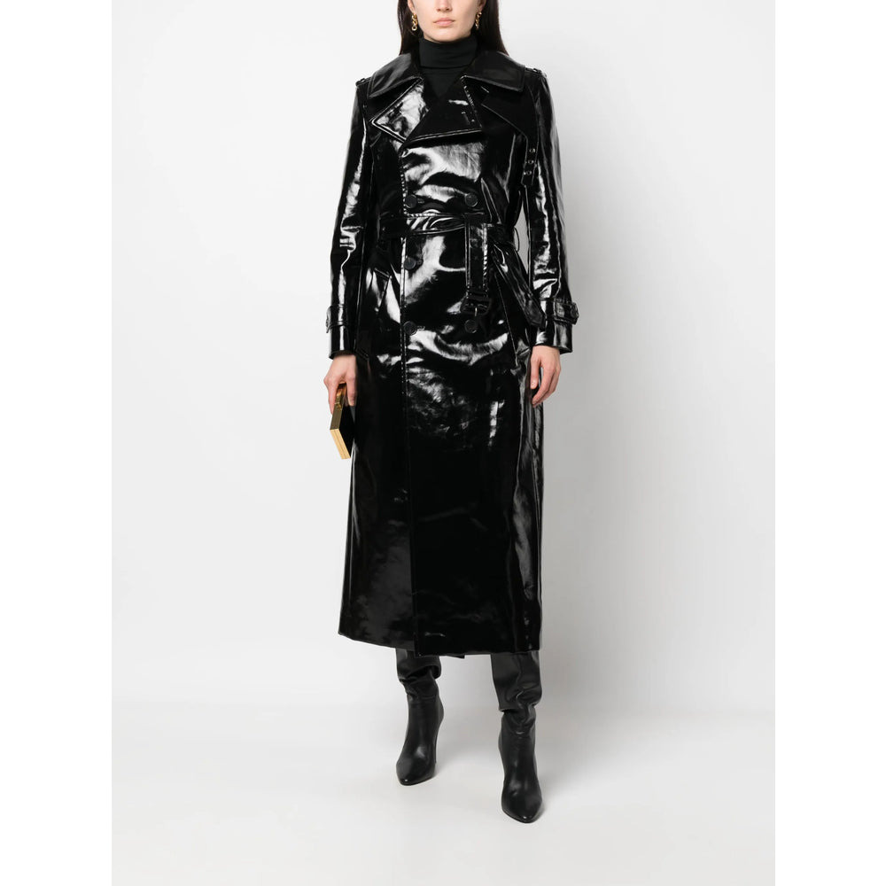 Saint Laurent Black Coats - Double Breasted & Peacoats Women - 3