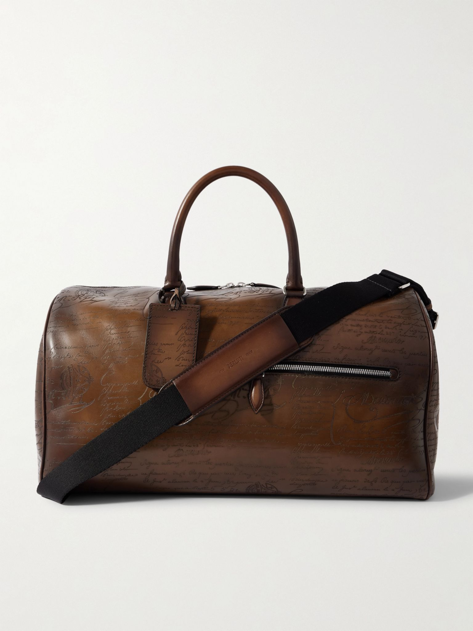 Jour Off Scritto Venezia Leather Weekend Bag Brown - 1