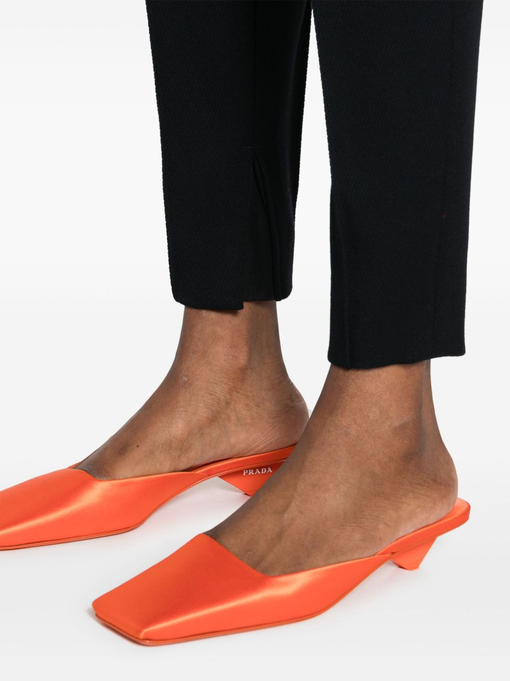 high-waist slim-cut trousers - 5
