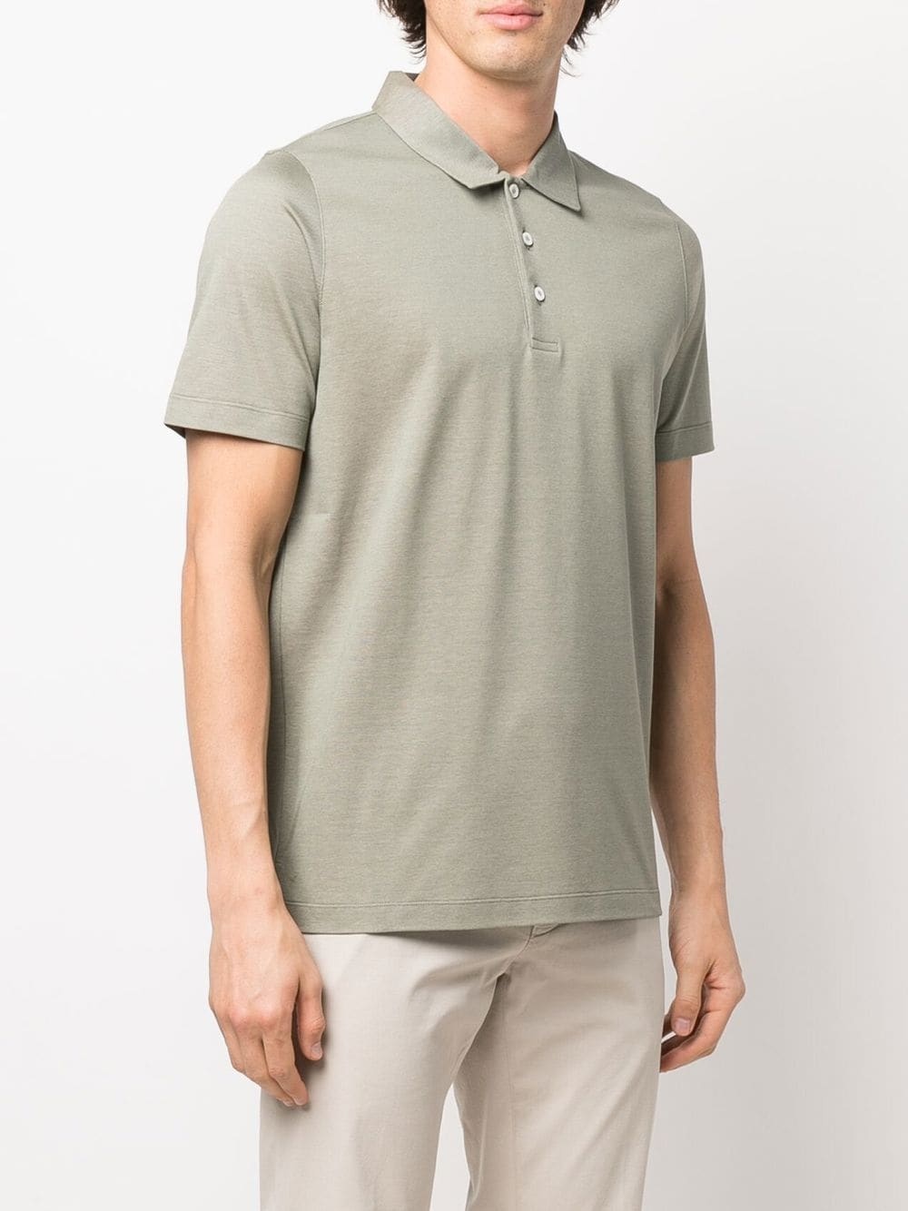 short-sleeve cotton polo shirt - 3