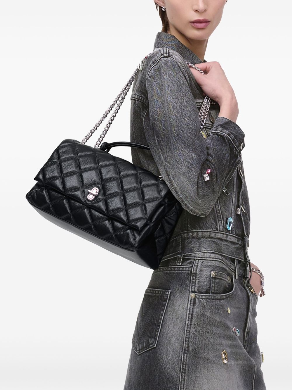The Quilted Dual Convertible Shoulder bag - 2
