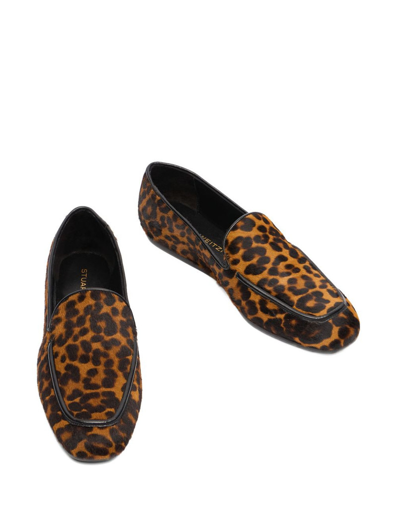 Lee almond-toe leopard loafer 3