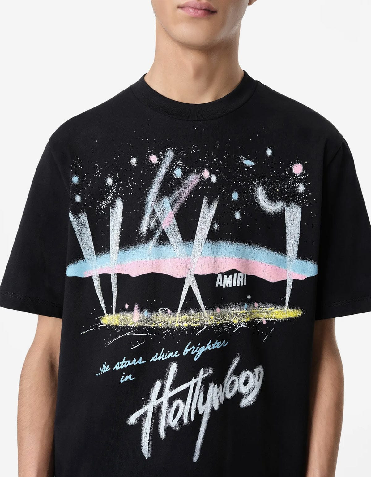 Amiri Black Hollywood Lights T-Shirt - 4
