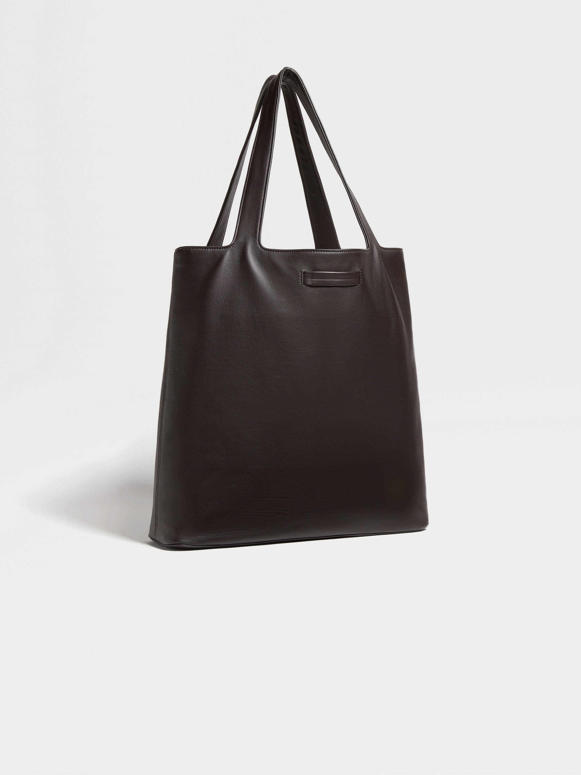 DARK BROWN SECONDSKIN TOTE BAG - 3