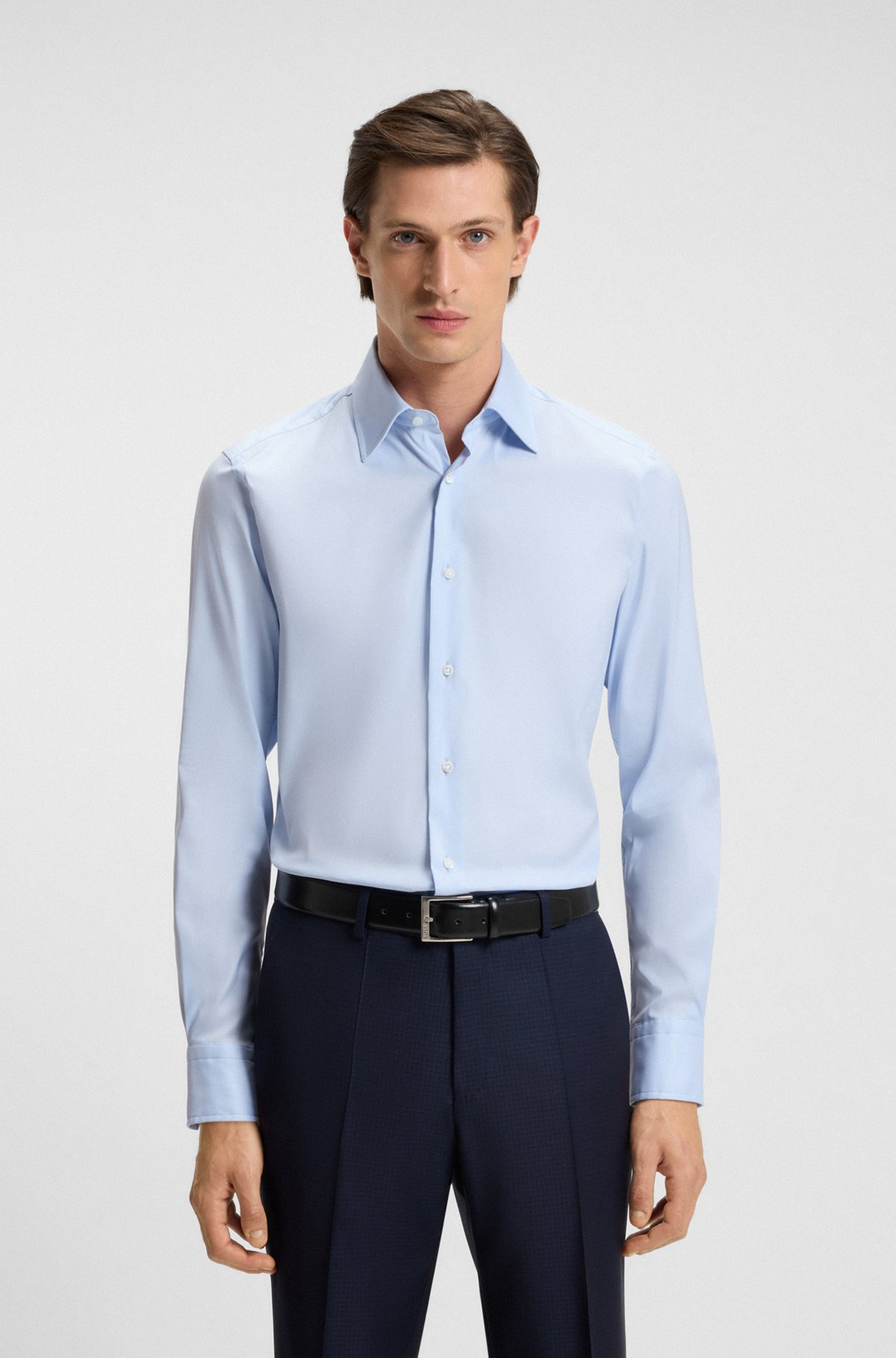 SLIM-FIT SHIRT IN AN ITALIAN COTTON - 2