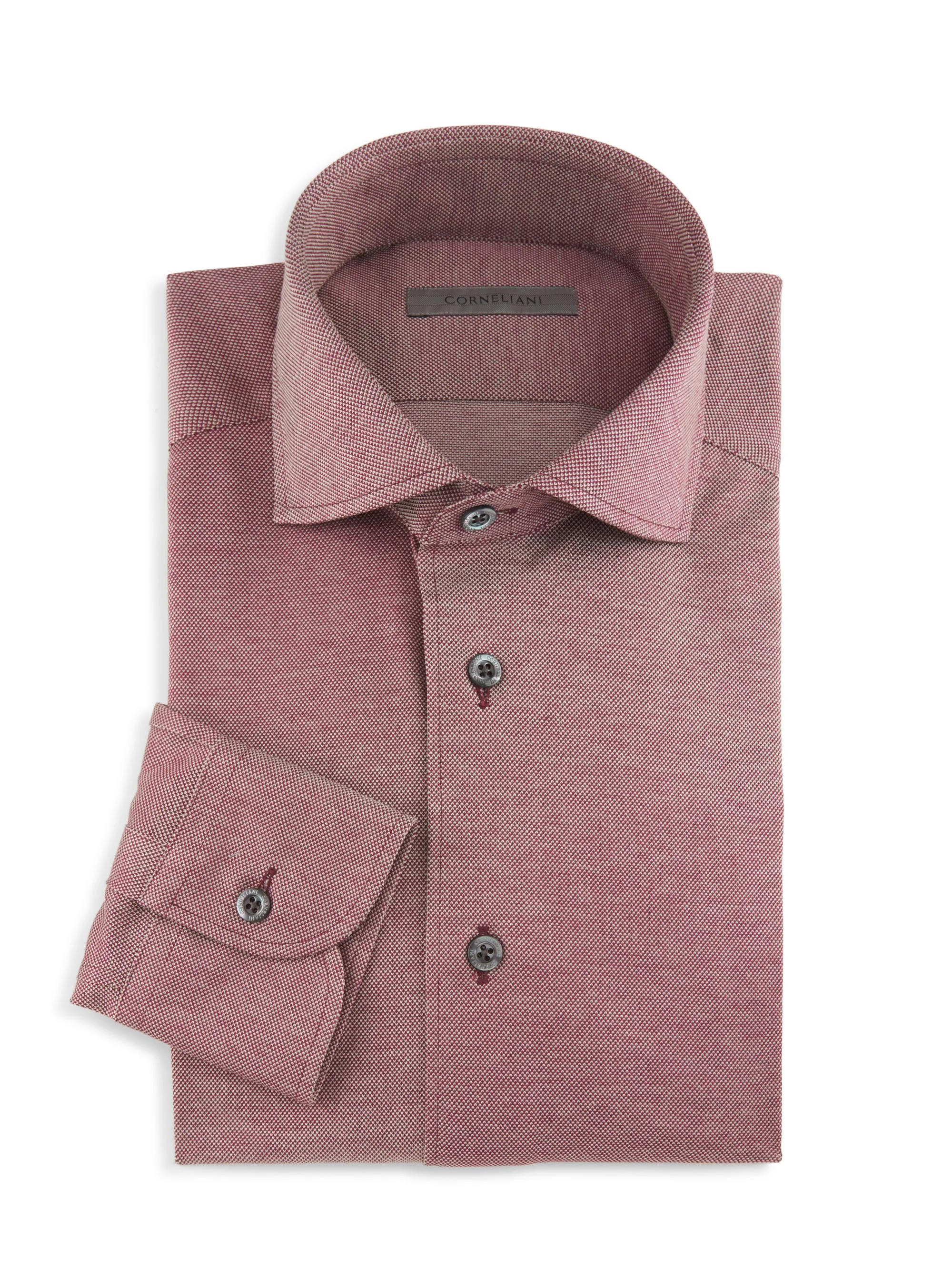 Men's Cotton Pique Shirt - Rose - 1