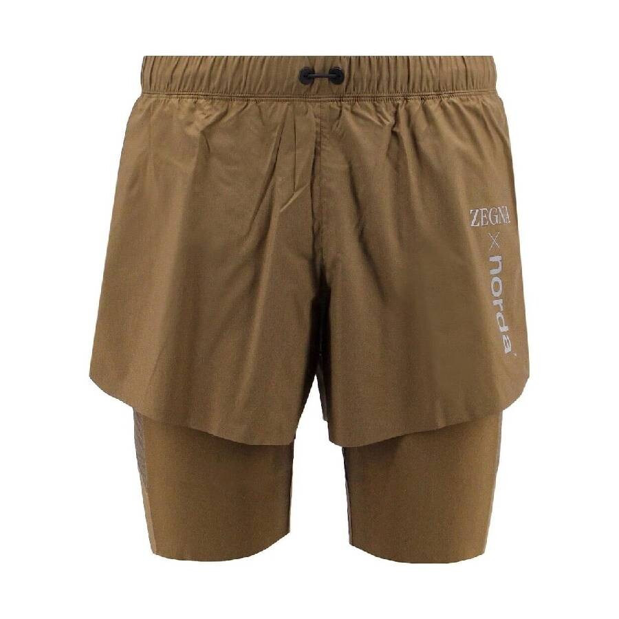 Ermenegildo Zegna Logo Layered Running Shorts - 5