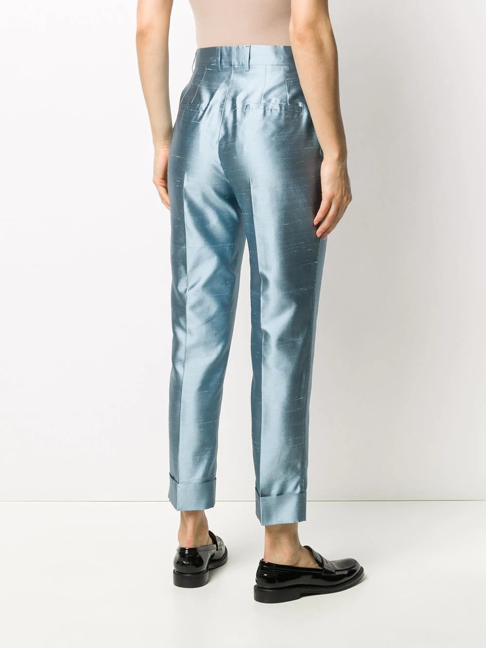 high-waisted tapered trousers - 4