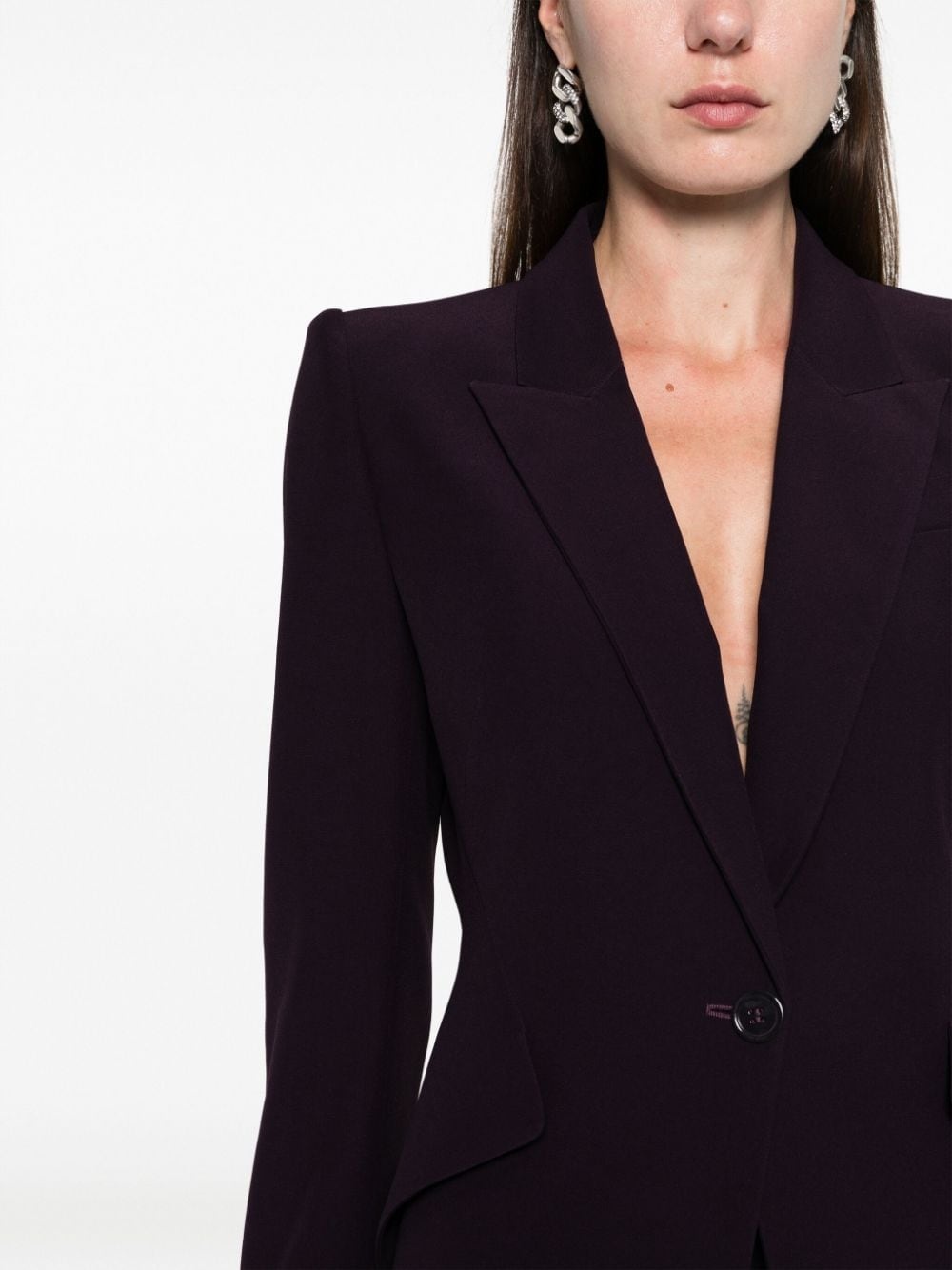 tailored single-breasted blazer - 5