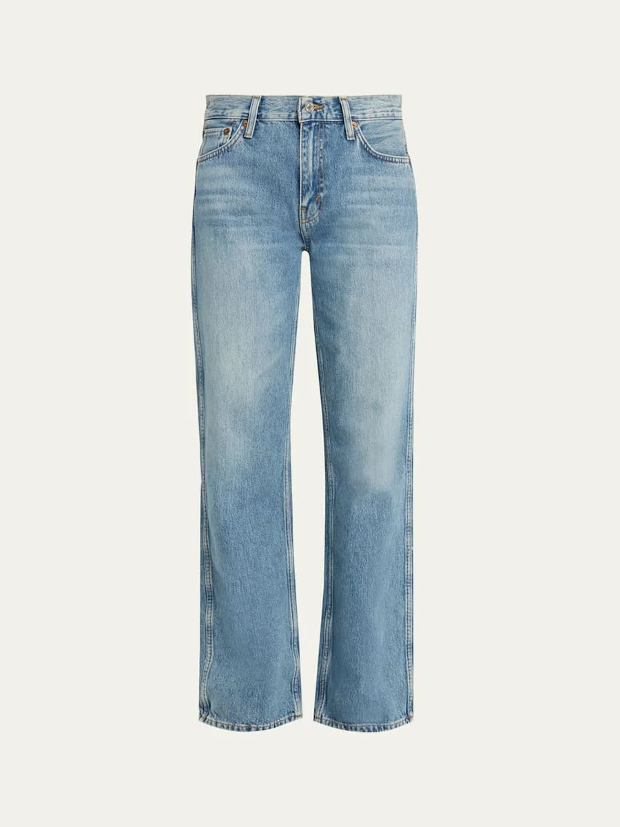 90s Mid-Rise Loose Jeans - 1