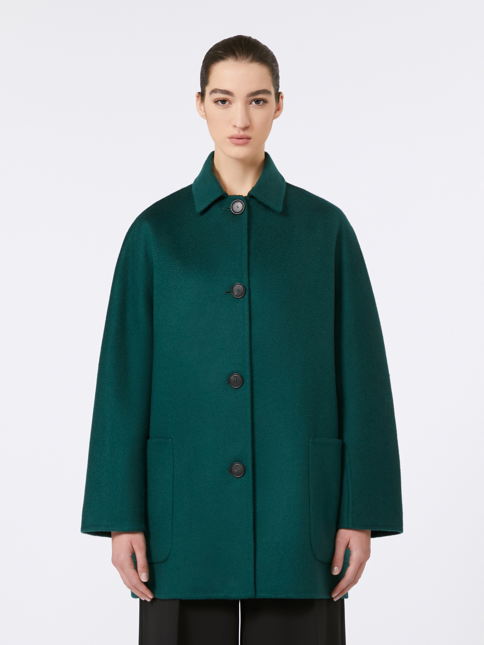 LEMBI Short pure cashmere coat - 3