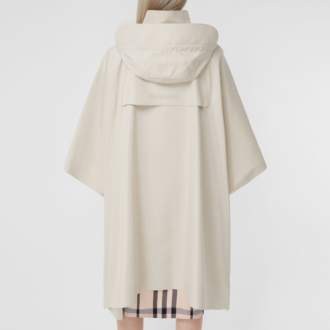 Logo Detail Tailored Hooded Cape - 4