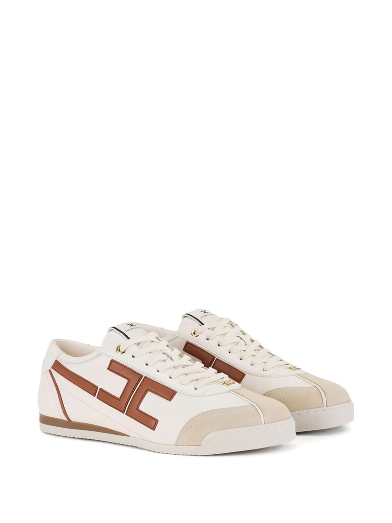 ELISABETTA FRANCHI logo-detail leather sneakers outlook