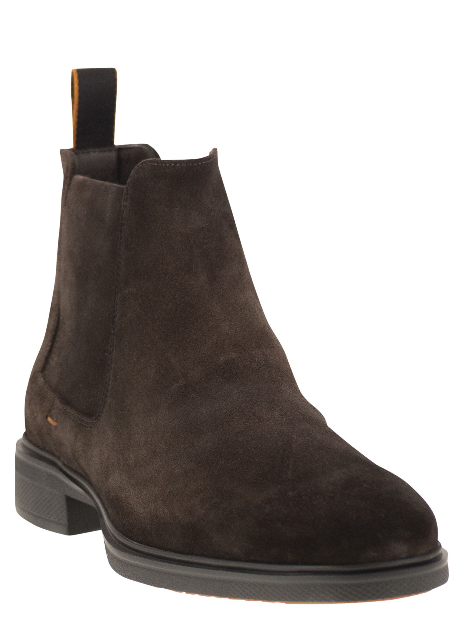 Santoni Men Easy Suede Ankle Boot - 2