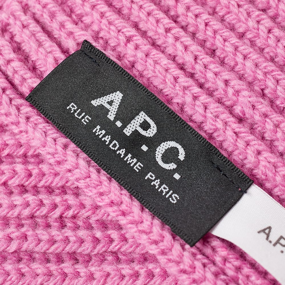 A.P.C. Lambswool Ribbed Scarf - 2