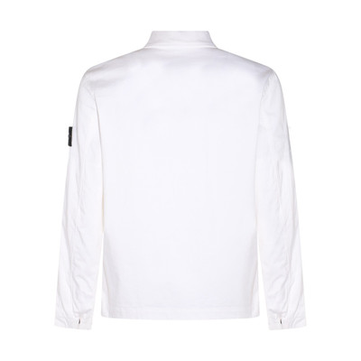Stone Island white cotton shirt outlook