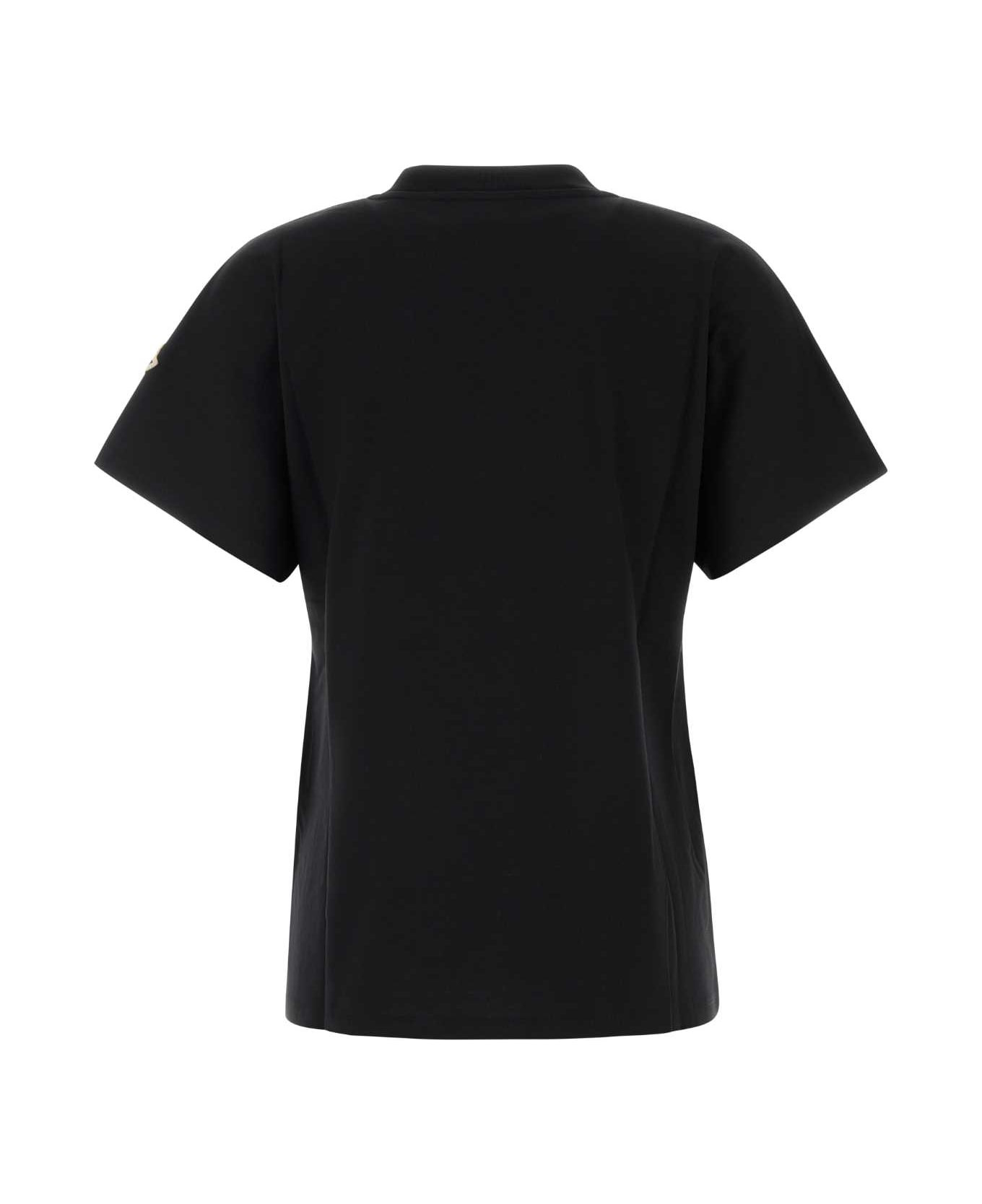 Black Cotton T-shirt - 2