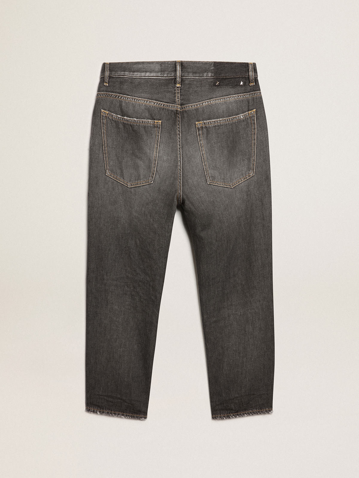 Men's black jeans with stonewashed effect - 6