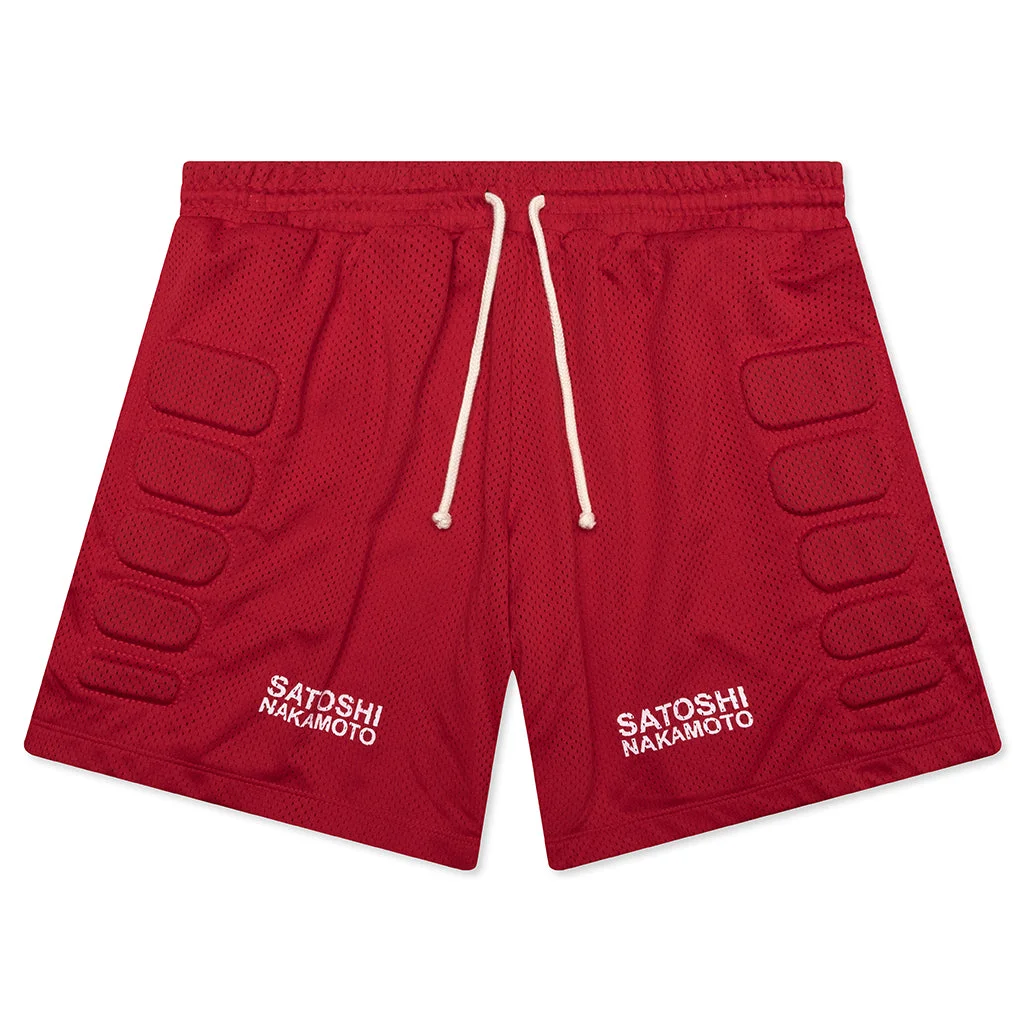 MESH MOTO SHORT - RED - 1