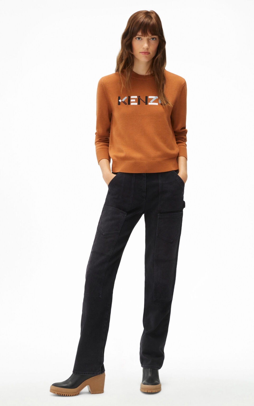 KENZO logo merino wool jumper - 3