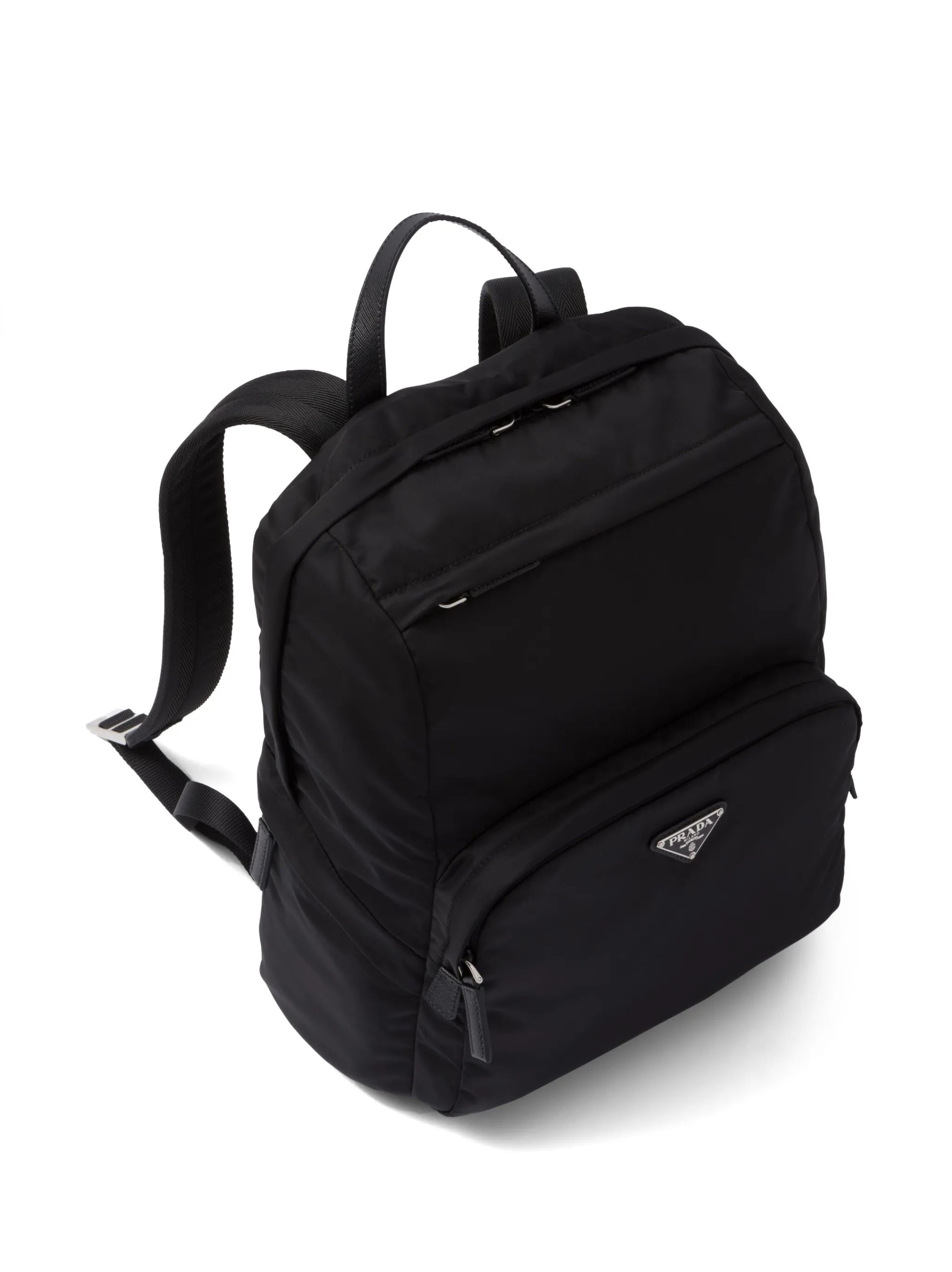 Triangle-logo Zipped Backpack - 4