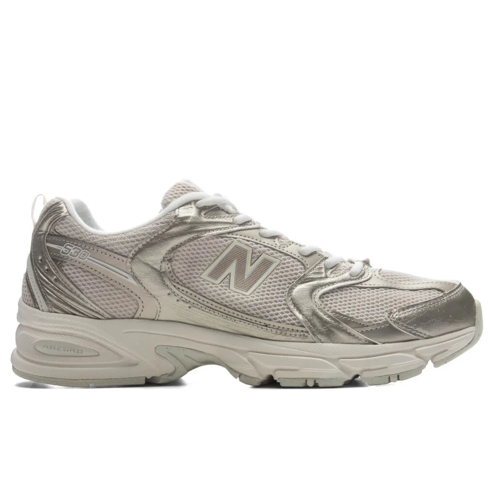 530 - GOLD METALLIC/LINEN - 1