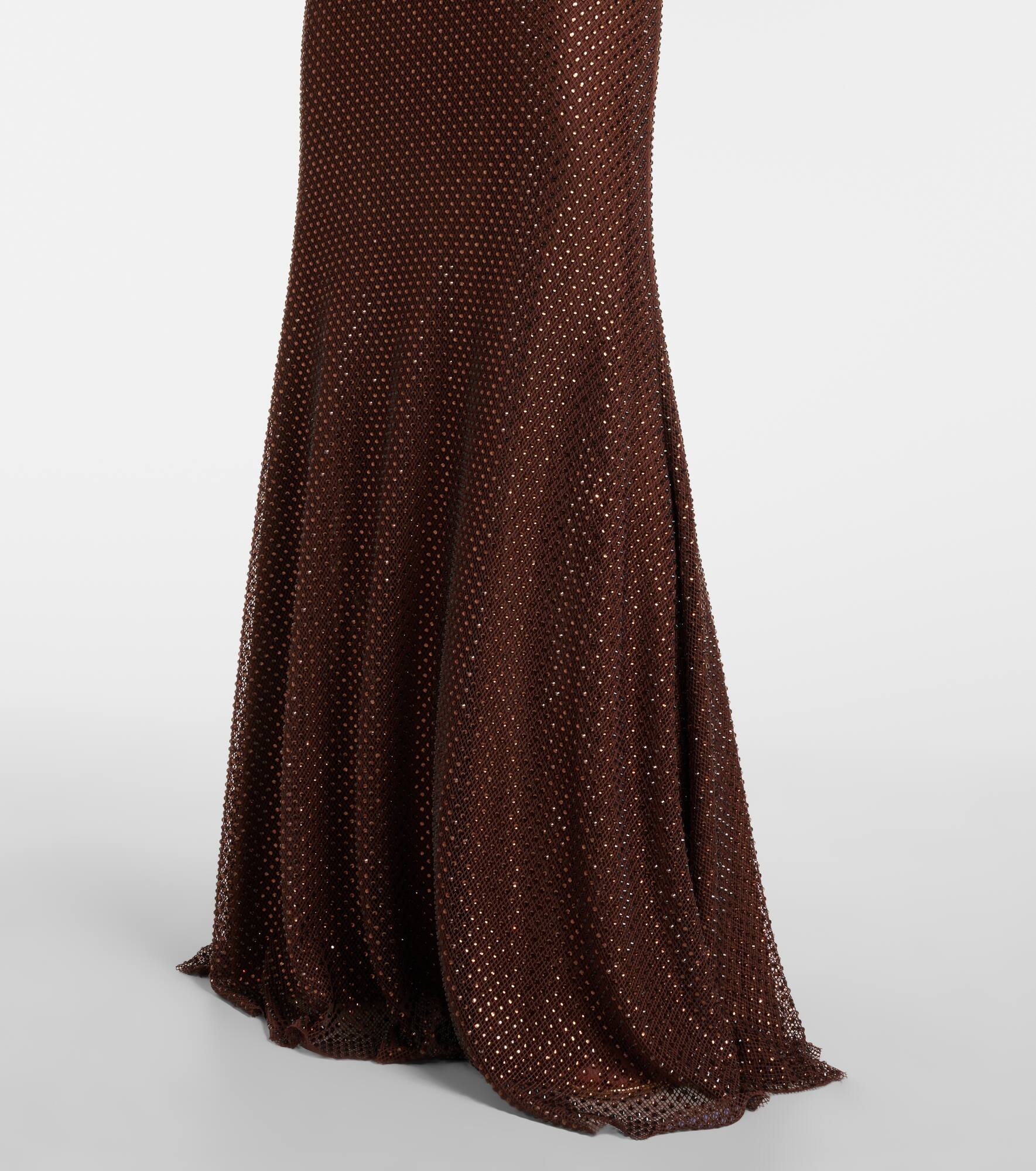 Crystal-embellished mesh gown - 6