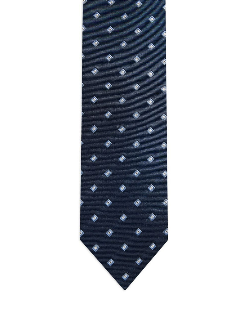CORNELIANI geometric-pattern tie outlook