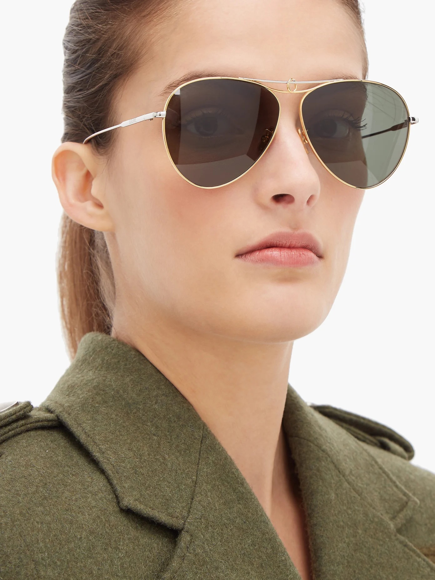 Aviator metal sunglasses - 3