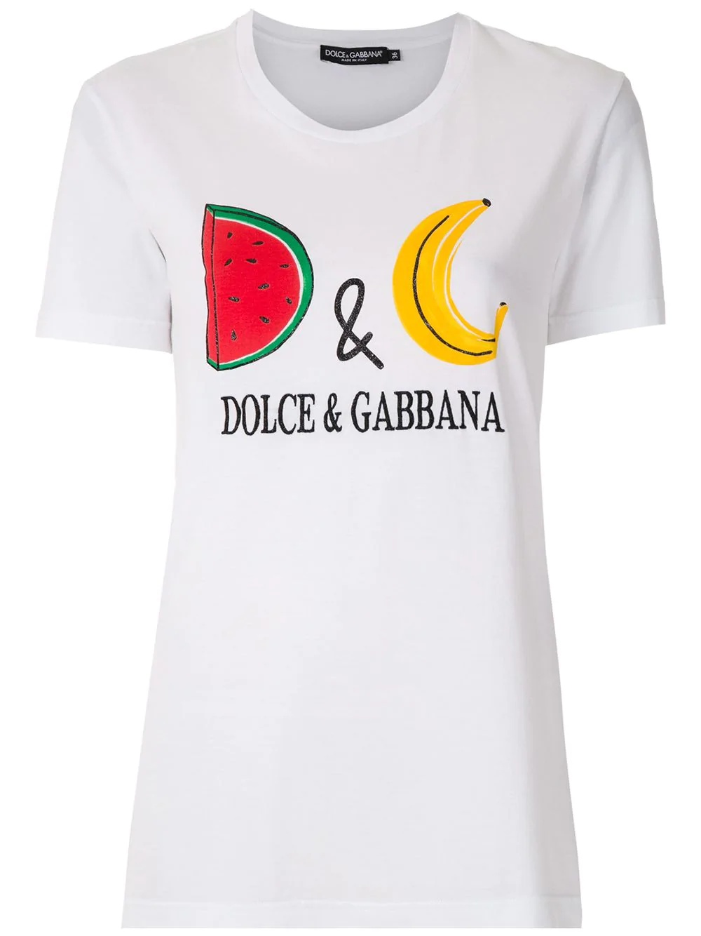 fruit-print slim-fit T-shirt - 1