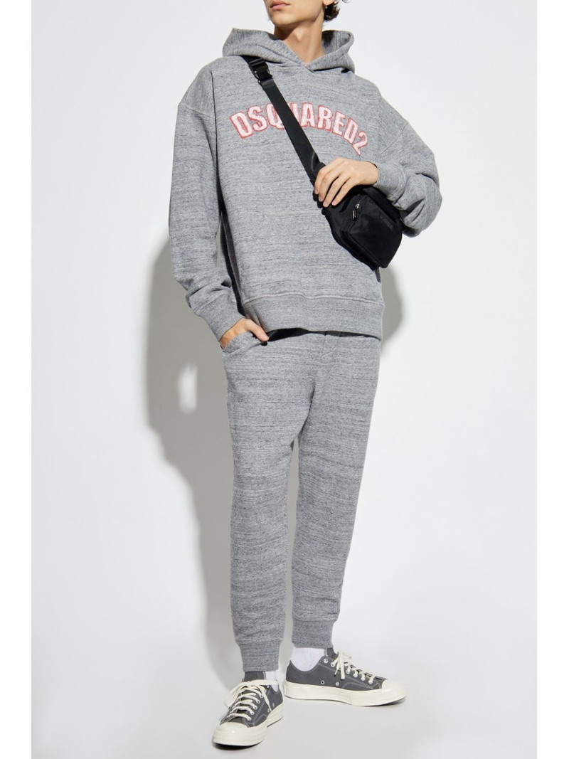 DSQUARED2 logo-embroidered hoodie outlook