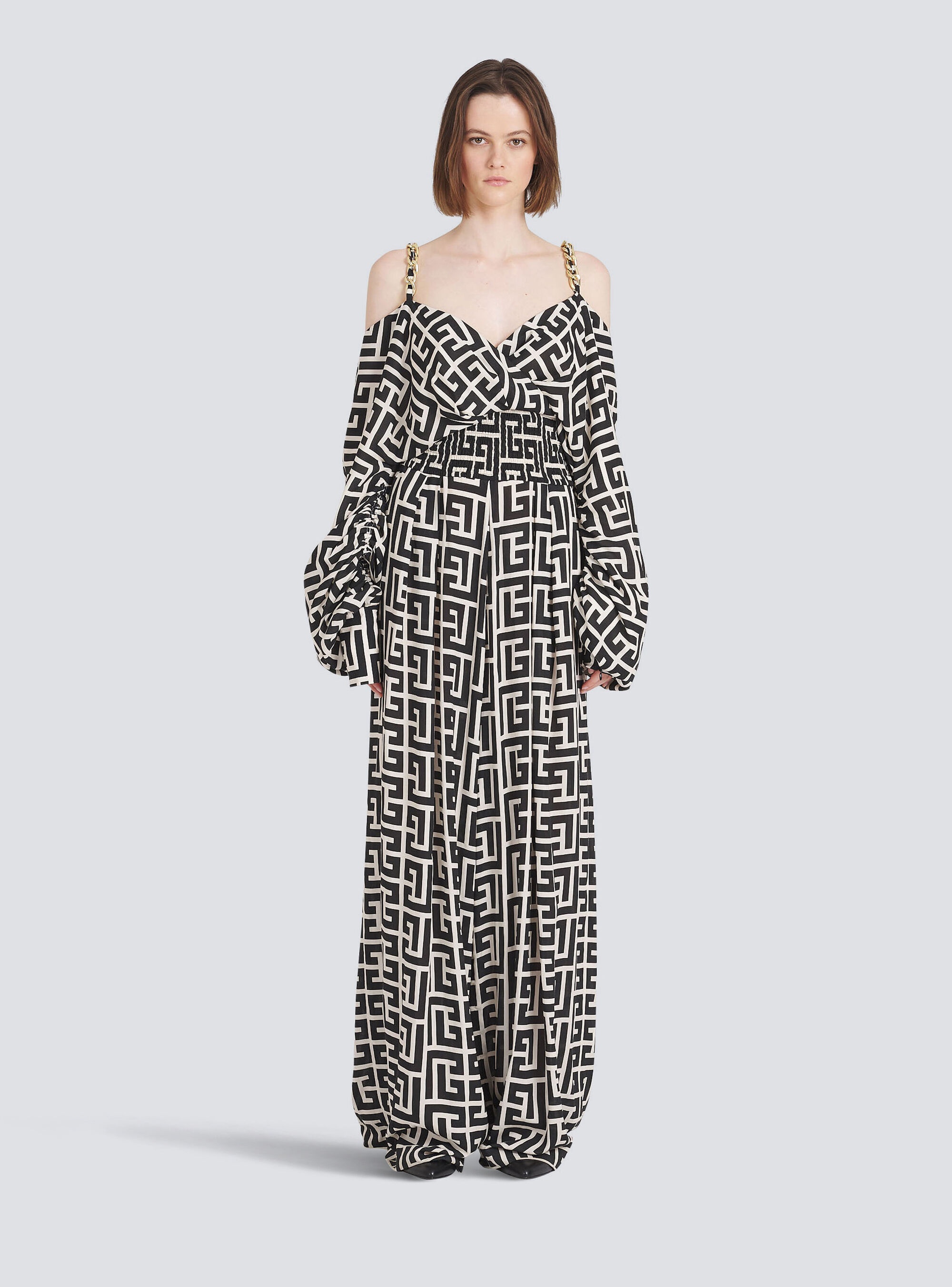 Balmain eco-designed monogram jumpsuit - 3
