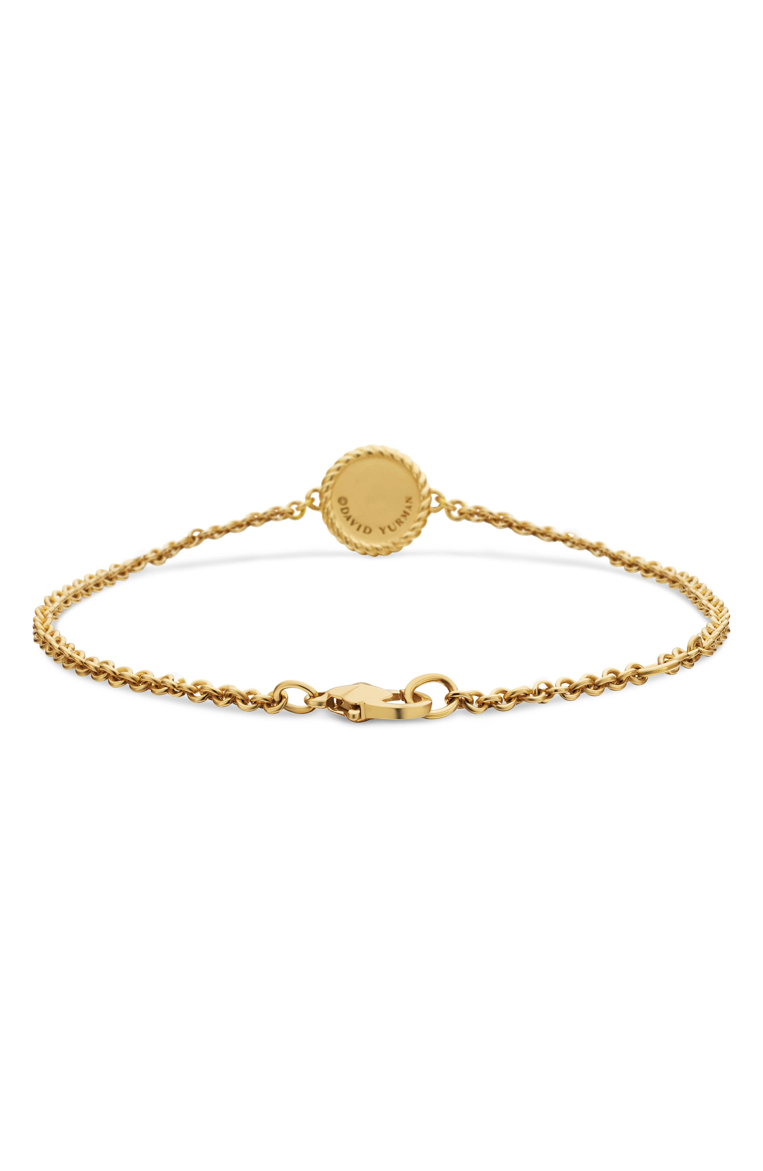 David Yurman Cable Collectibles Diamond & Sapphire Evil Eye Bracelet in Blue Sapphire/Diamond at Nor - 6