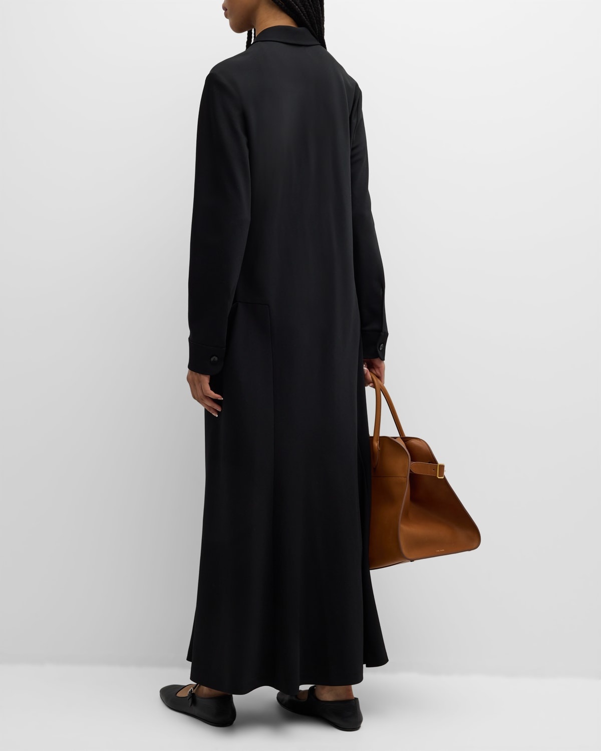 Myra Long-Sleeve Maxi Shirtdress - 4