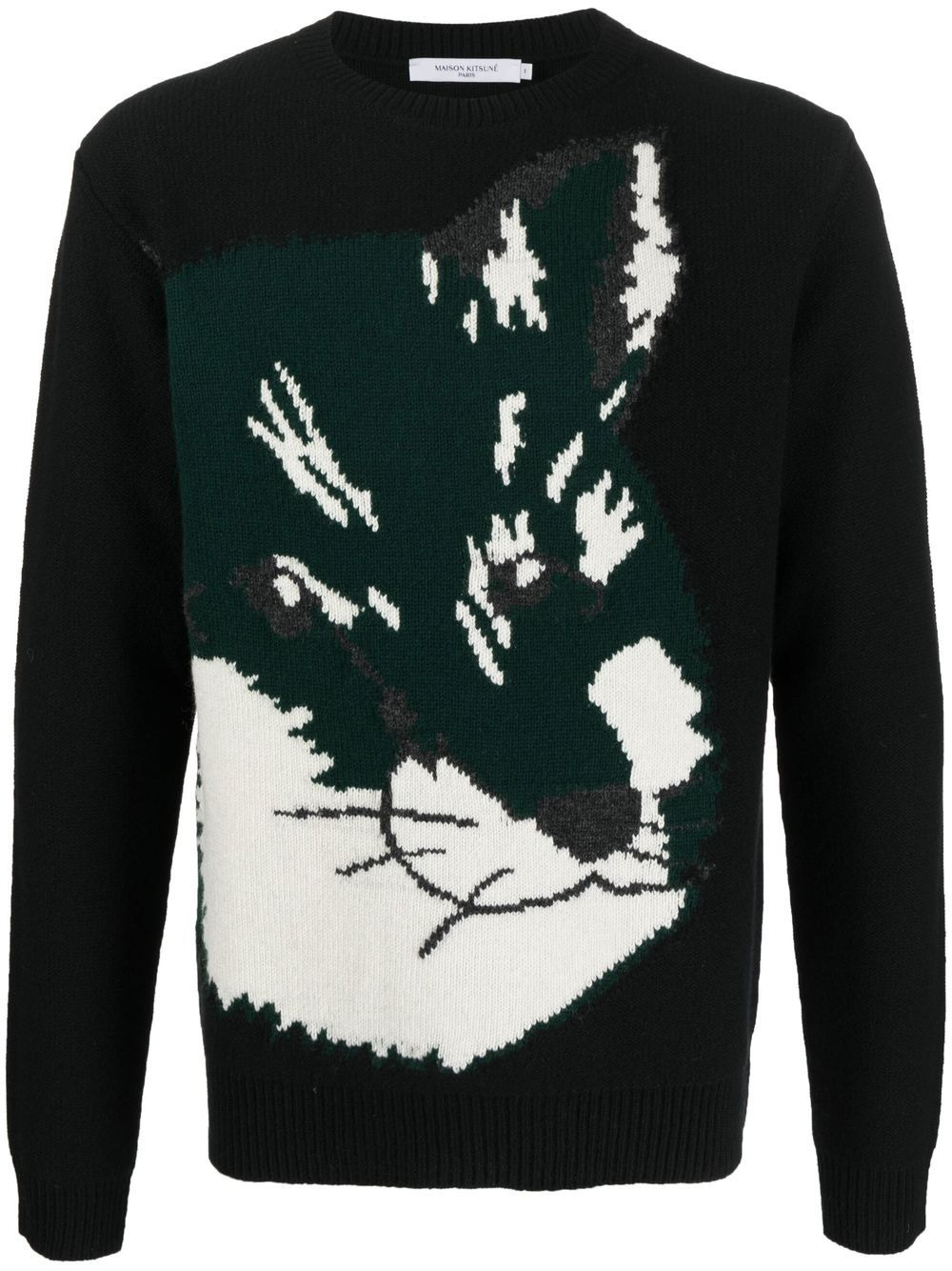 Fox Head jacquard jumper - 1