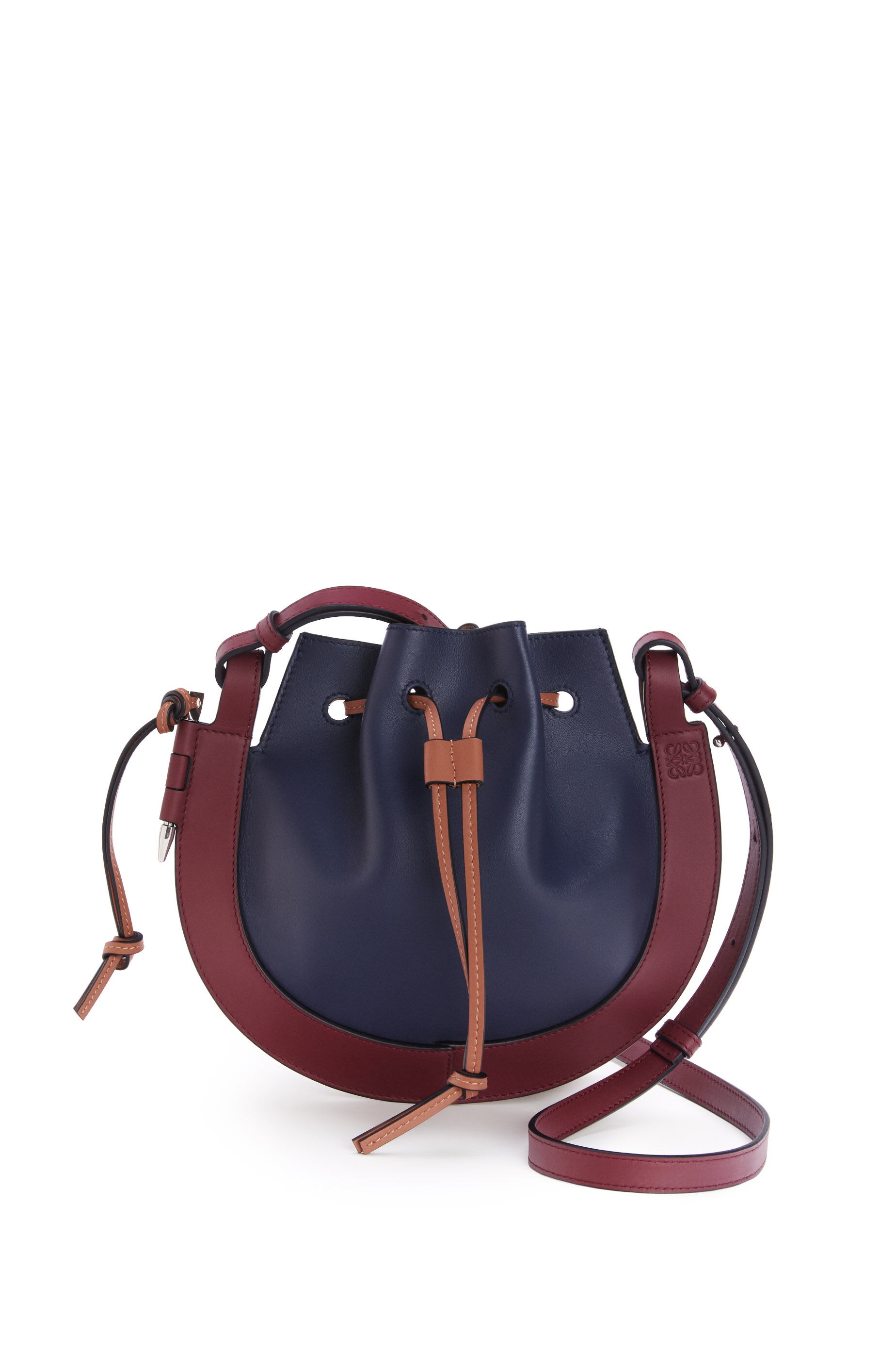 Small Horseshoe bag in nappa and calfskin - 1