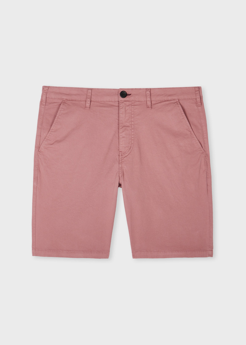 Dusty Pink Organic Cotton-Stretch Shorts 1