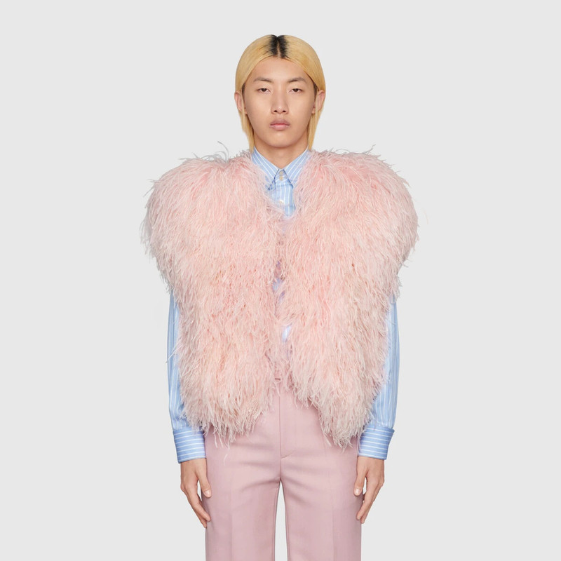 Vest with feathers 3