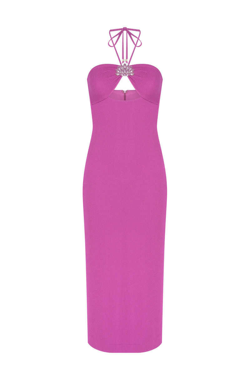 PatBO HILDA KNIT MIDI DRESS outlook