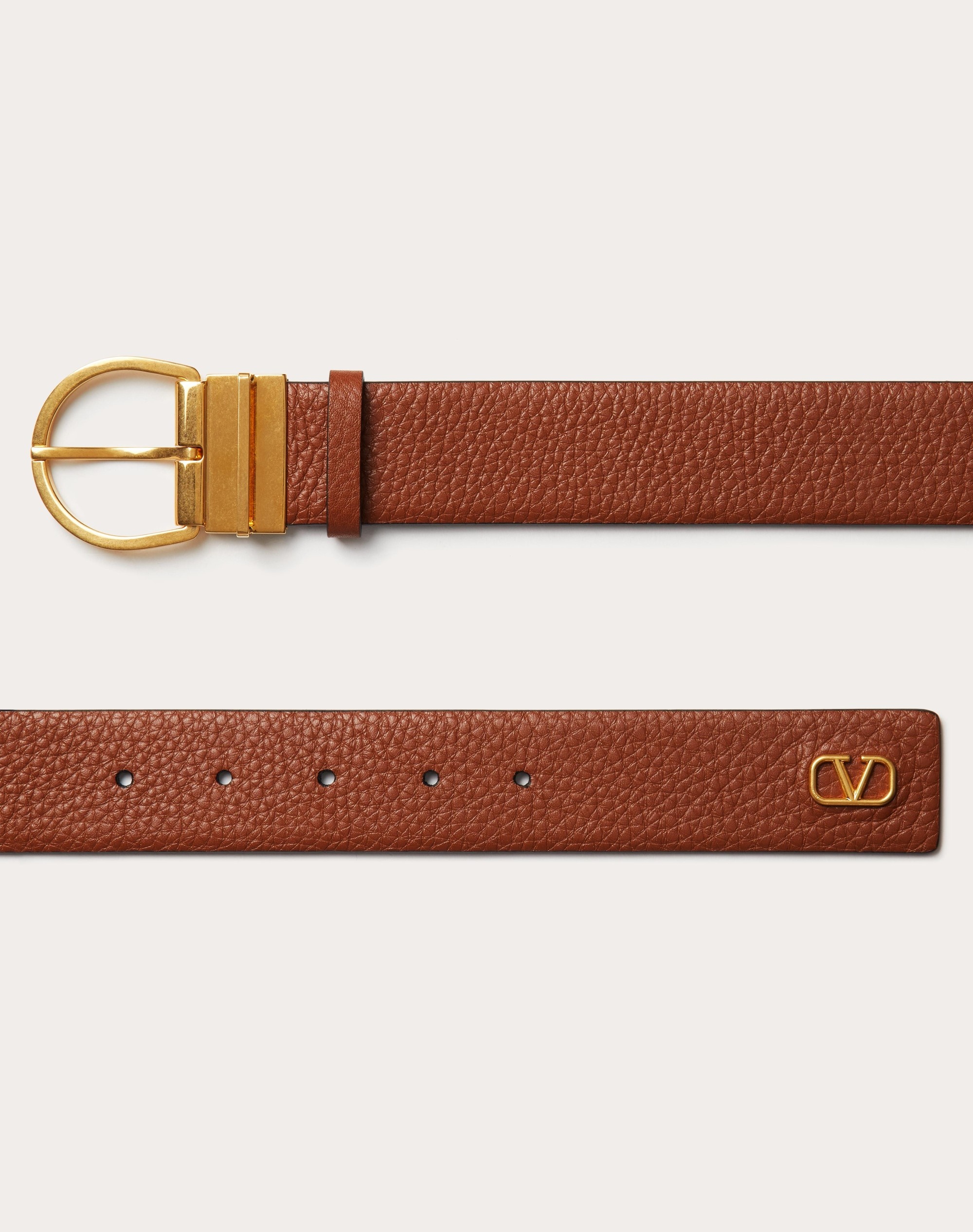 MINI VLOGO SIGNATURE CALFSKIN BELT 35MM / 1.3 IN. - 3