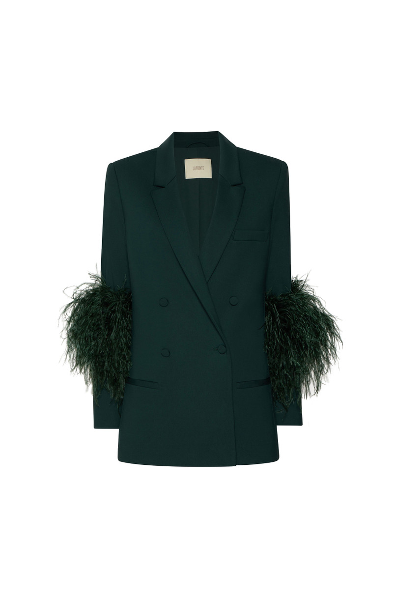 Scuba Blazer With Feathers 1