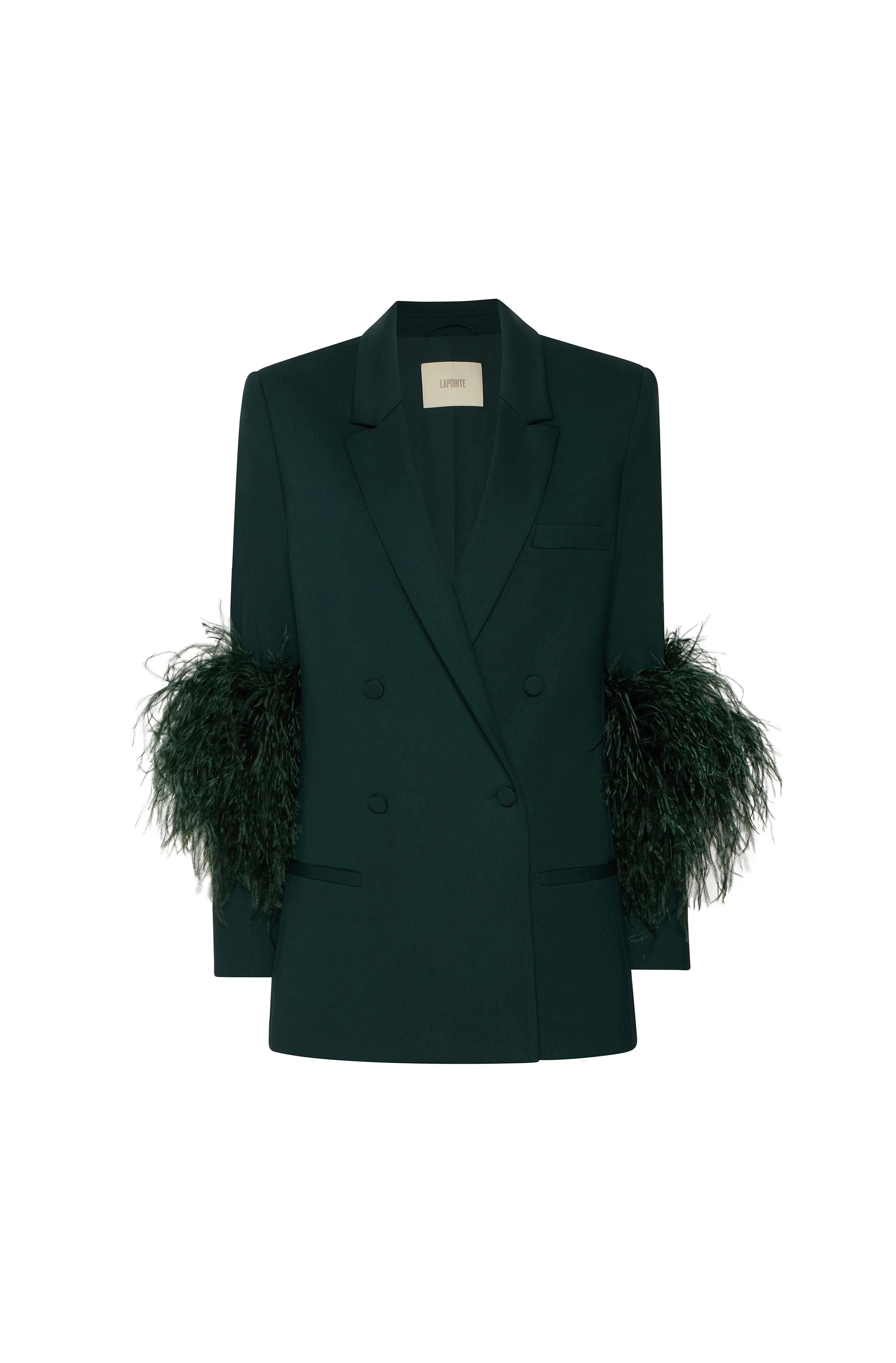 Scuba Blazer With Feathers - 1
