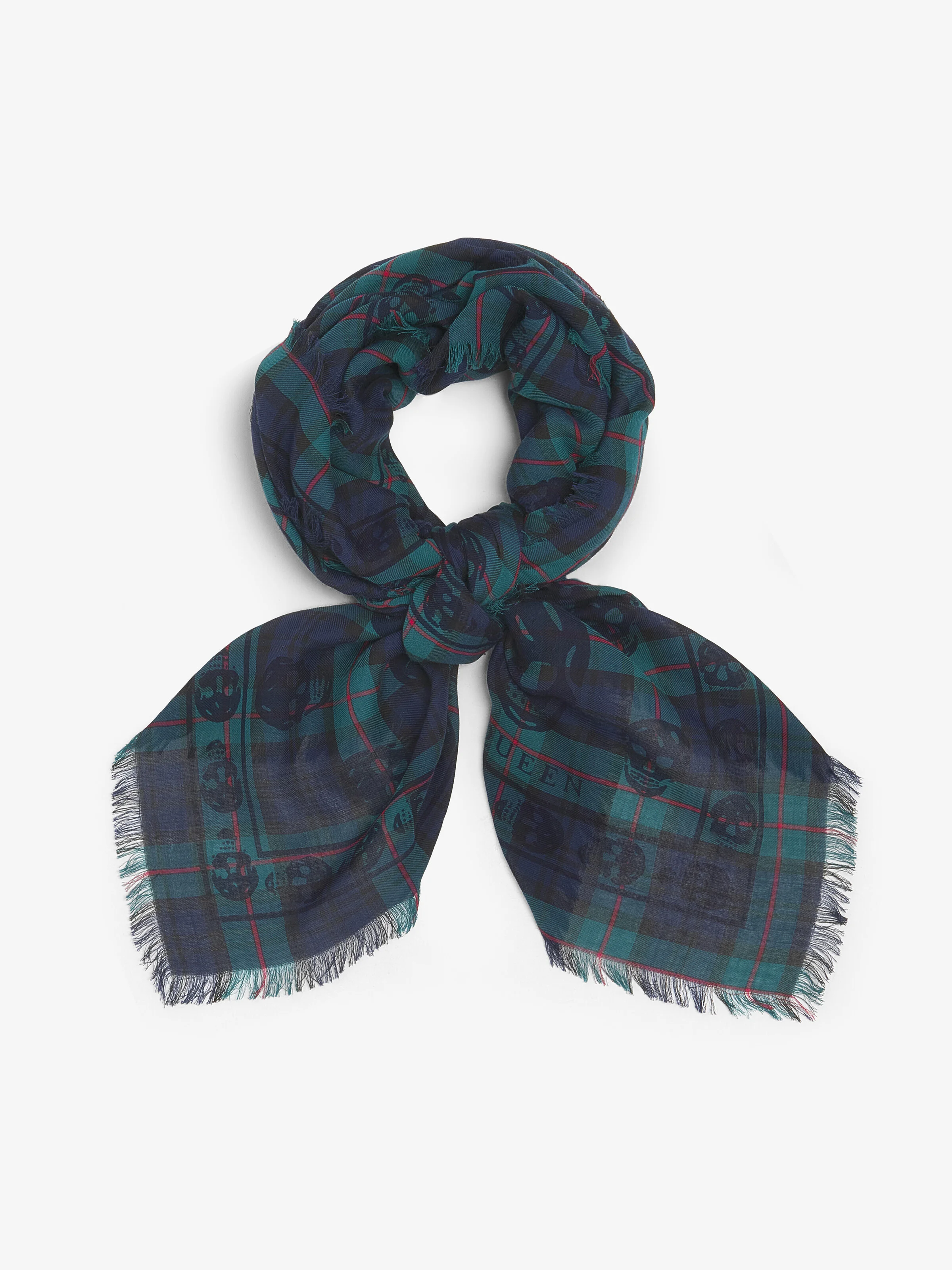 Tartan Skull Foulard - 1