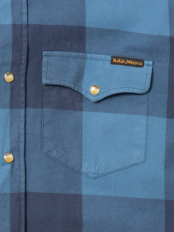 George Flannel Shirt Blue - 6